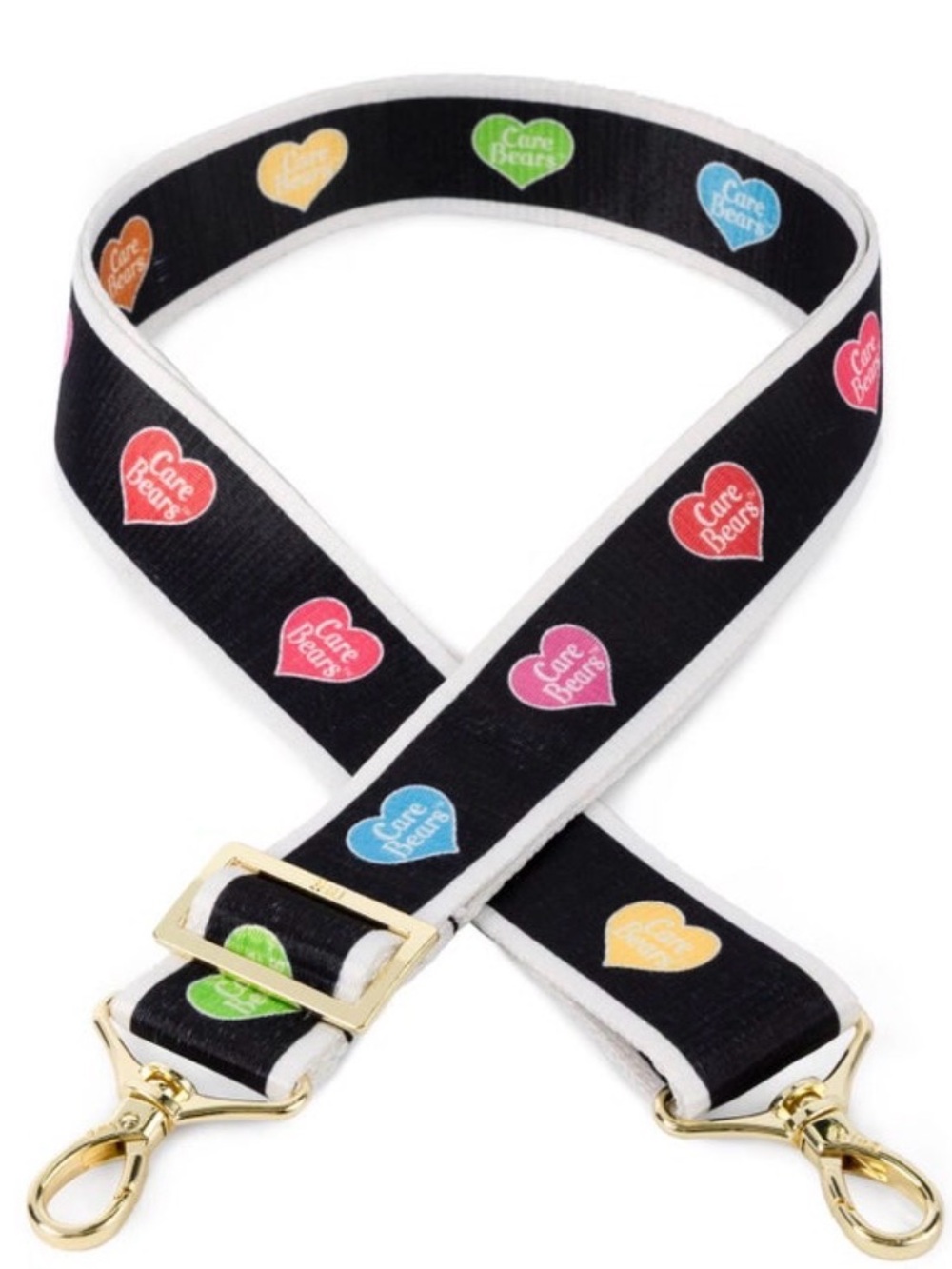 Care Bears x Lug 1.5” Classic Webbed Strap Hearts Black